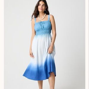 J crew blue Ombré midi dress